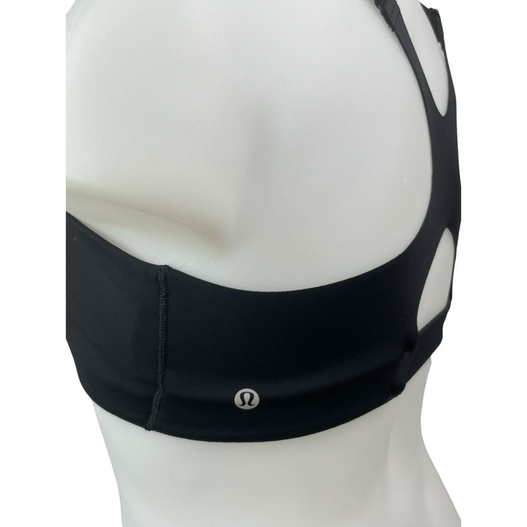 Lululemon Ultralu Black Sleeveless Athletic Activewear Sports Bra Tank Top Sz 12