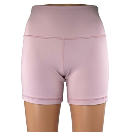 Aritzia Golden Pink High Waisted Yoga Workout Running Athletic Biker Shorts Sz 8