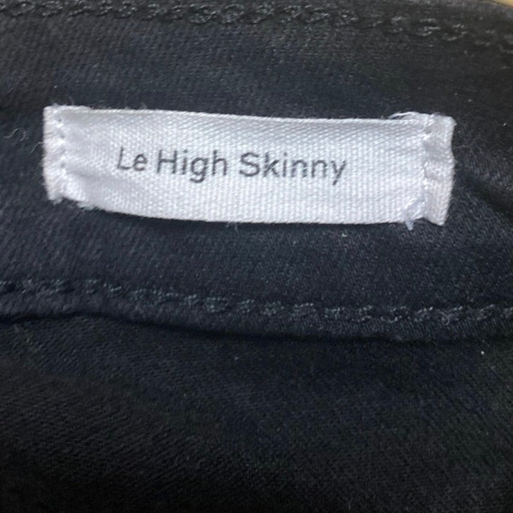 Frame Le High Women's Black High Waisted Stretch Skinny Leg Jeans Pants Size 25