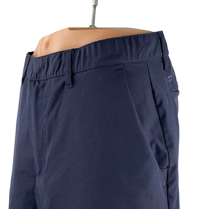 Fabletics Men's Navy Blue Mid Rise Chino Khaki Casual Golf Bermuda Shorts Size M