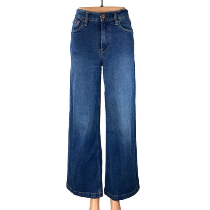 GAP Women's Blue High Rise Baggy Flare Palazzo Wide Leg Denim Jeans Pants Sz 24