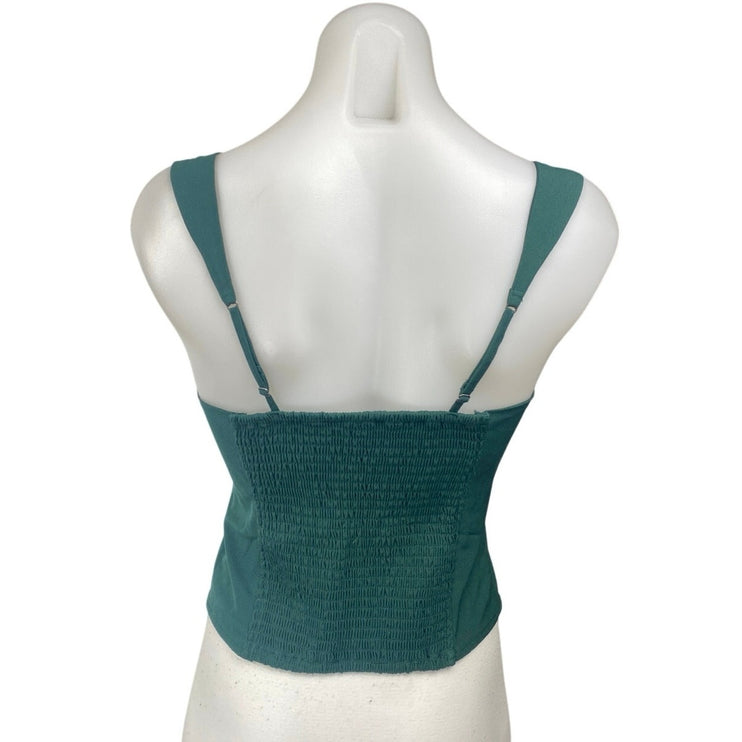 Abercrombie & Fitch Green Sleeveless Sweetheart Cami Camisole Tank Top Size S