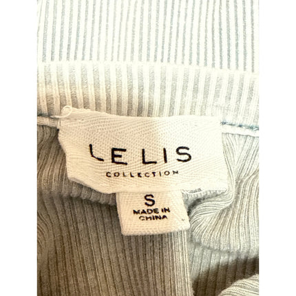 Le Lis Women's Gray Rib Knit Sleeveless Racerback Thong Bodysuit Tank Top Size S