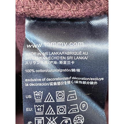 NEW Tommy Hilfiger Men's Plum Purple Turtleneck 1/4 Zip Long Sleeve Sweatshirt S