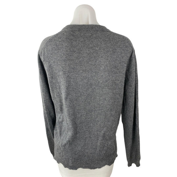 Zadig & Voltaire 100% Cashmere Uneven Hem Long Sleeve Sweatshirt Sweater Top S