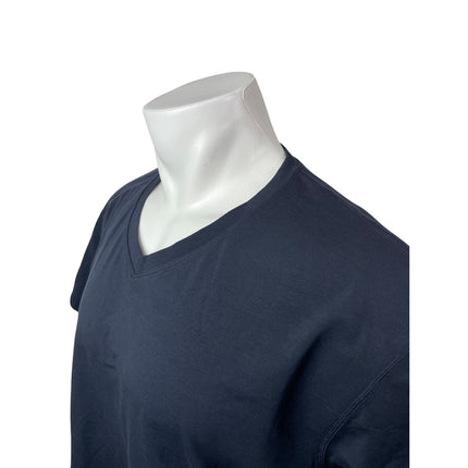 NEW BYLT Men's Blue V Neck Short Sleeve Premium Basic T Shirt Tee Top Size XL