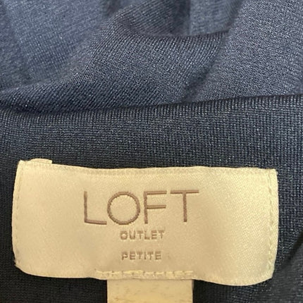 Ann Taylor LOFT Blue Sleeveless V-neck Ruffle Mini A-Line Fit & Flare Dress 10