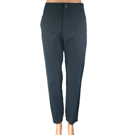 Banana Republic Women's Black High Waisted Straight Leg Trousers Pants Size 32