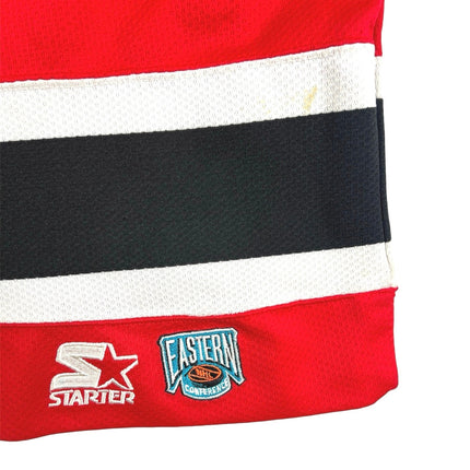 Vintage Starter Men’s Licensed NHL New Devils Jersey Red Black Long Sleeve Top M