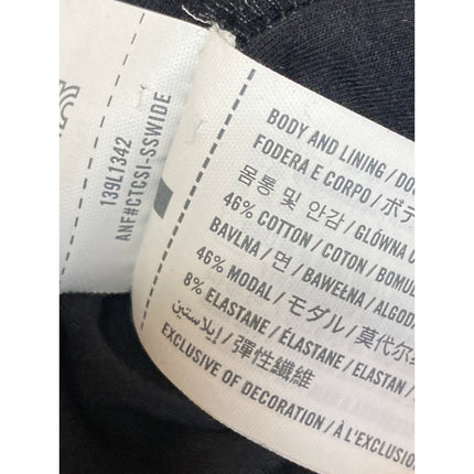 Abercrombie & Fitch Women's Black Sleeveless Mock Neck Ruched Tank Top Size S