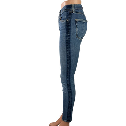 Rag & Bone Women's Blue Indigo High Waisted Slim Skinny Denim Jeans Size 26
