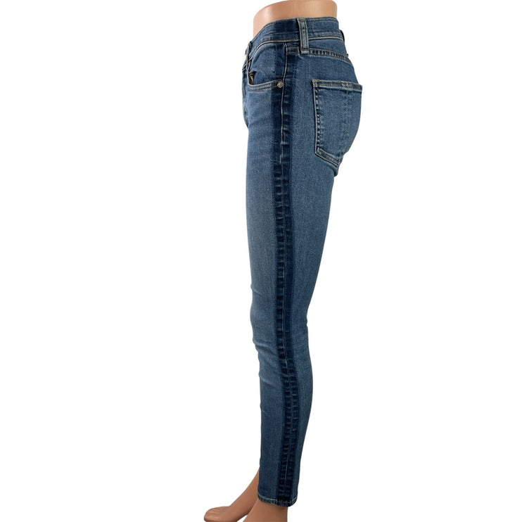 Rag & Bone Women's Blue Indigo High Waisted Slim Skinny Denim Jeans Size 26