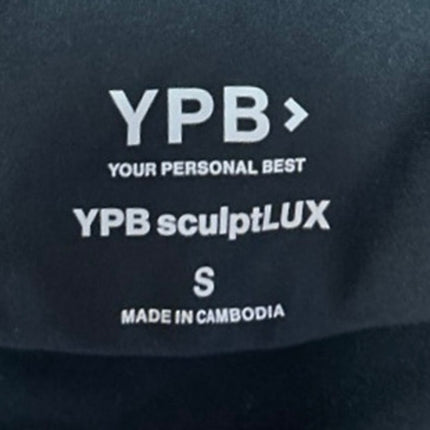 Abercrombie YPB SculptLUX Black Sleeveless One Piece Tank Romper Shorts Size S