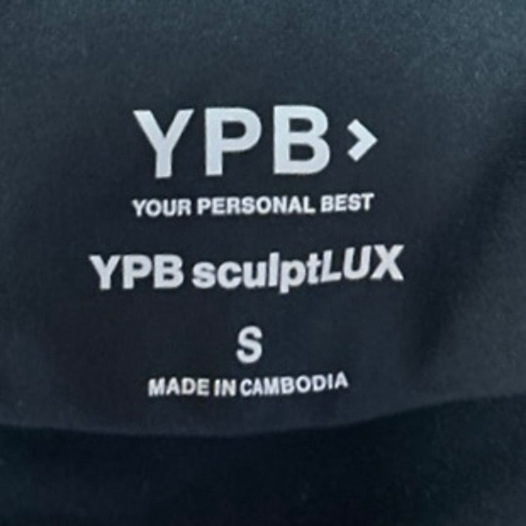 Abercrombie YPB SculptLUX Black Sleeveless One Piece Tank Romper Shorts Size S