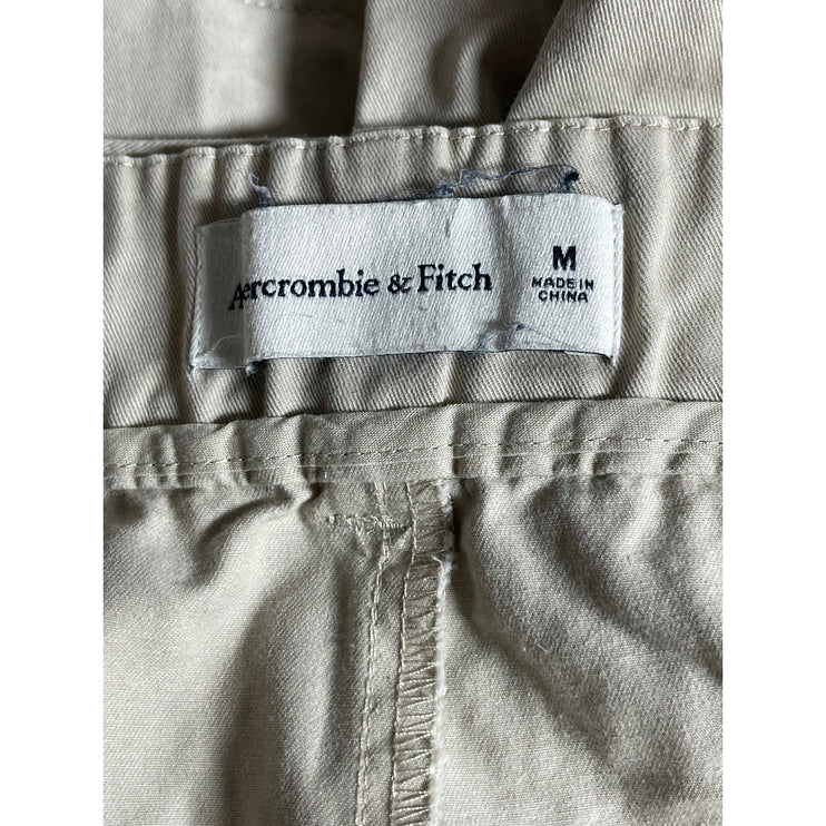 Abercrombie & Fitch Women's Beige High Rise Belted Pleated Mini Shorts Size M