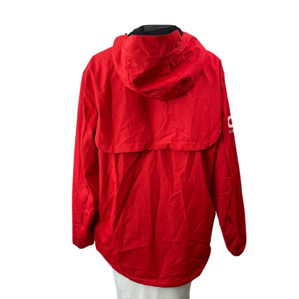 NEW PUMA Scuderia Ferrari Fanwear Women's Red Long Sleeves Rain Coat Jacket Sz M