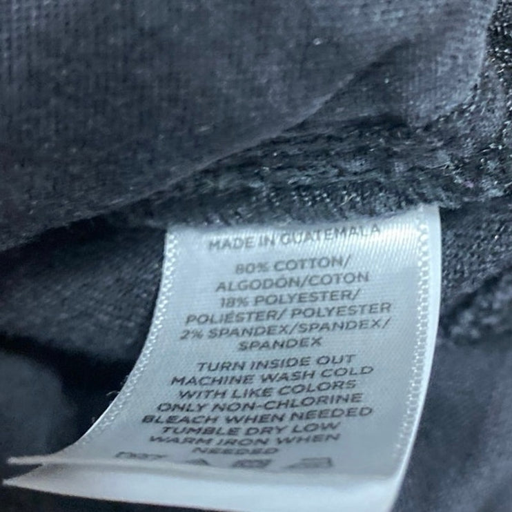 Ann Taylor LOFT Women's Black Frayed Raw Hem Flared Bootcut Denim Jeans Size 2