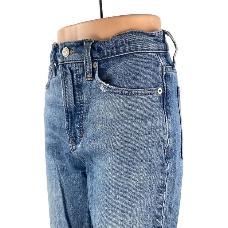 Madewell The Perfect Vintage Women's Blue Straight High Rise Denim Jeans Size 25