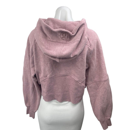 Lululemon Scuba Women's Pink Half-Zip Hooded Hoodie Sweatshirt Sweater Top XS/S