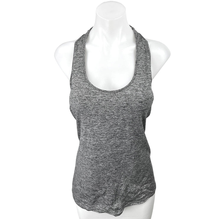 Alo Yoga Heather Gray Halter Sleeveless Y-Strap Athletic Workout Gym Tank Top M