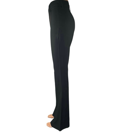 Rumours Women's Black High Waist Flared Bootcut Slim Leg Trousers Dress Pants S