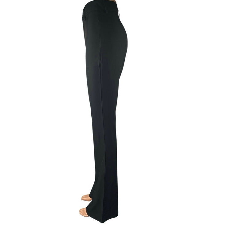 Rumours Women's Black High Waist Flared Bootcut Slim Leg Trousers Dress Pants S