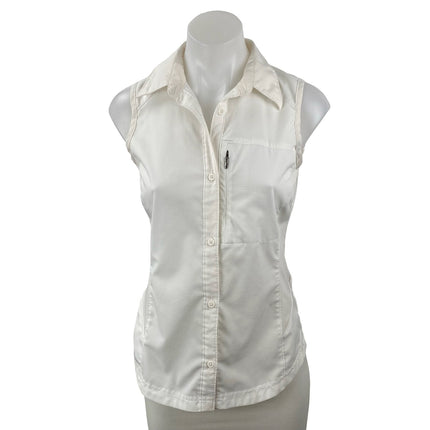 Columbia Silver Ridge II Women's Sleeveless Collared Button Down Shirt Top Sz XS