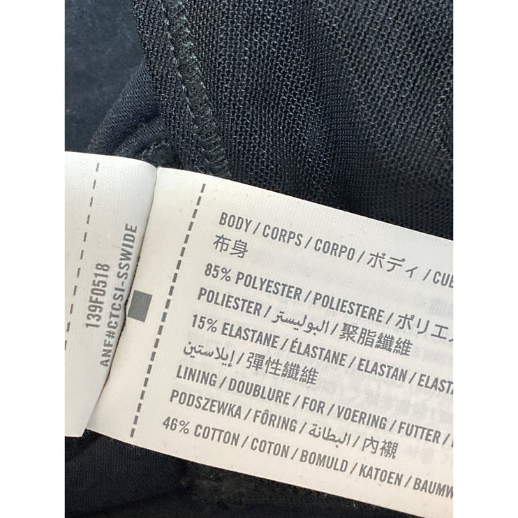 Abercrombie & Fitch Black Cowl Neck Mesh Long Sleeve Blouse Bodysuit Top Size S