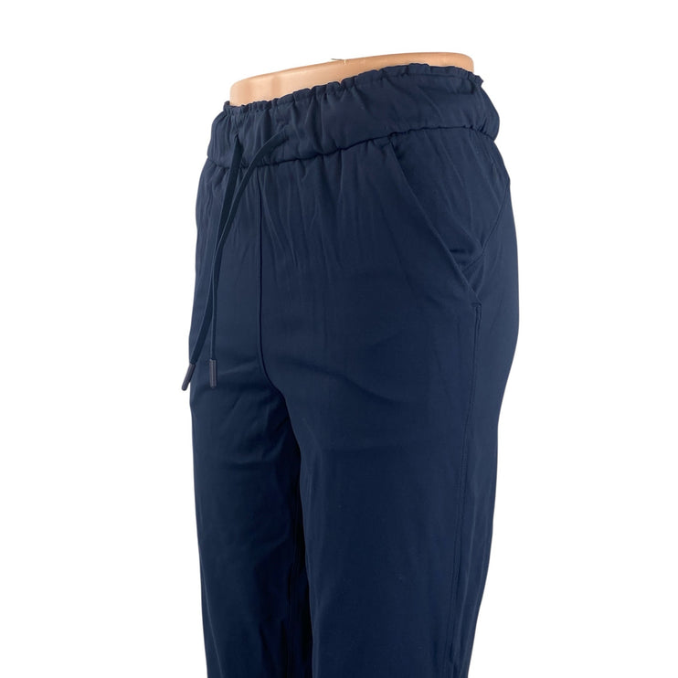 Lululemon Women's Blue High Rise Yoga Athletic Activewear Track Trousers Pants 0