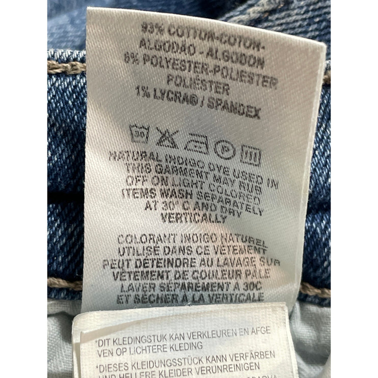 DL1961 Mara Straight Women's Blue Distressed High Waisted Denim Jeans Size 29