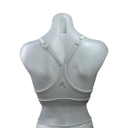 Oner Active Everyday White Racerback Workout Active Sports Bra Crop Tank Top S