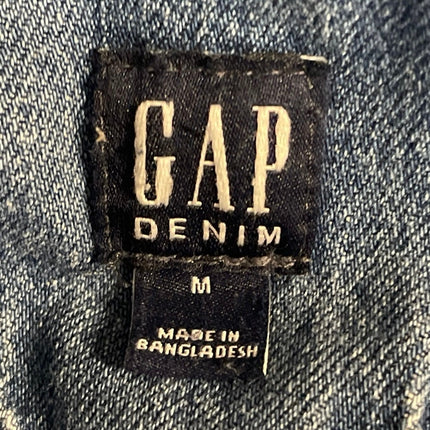 Gap Women's Blue Medium Wash Utility Y2k Straight Denim Jean Overalls Size M