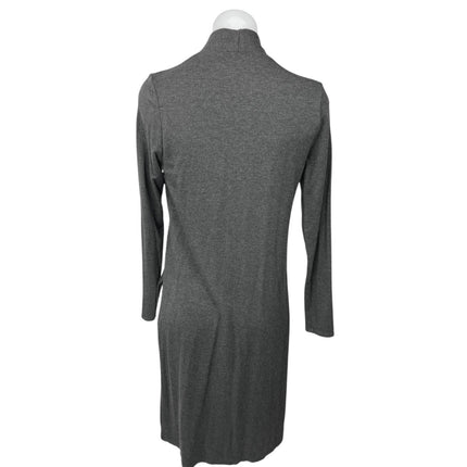 Beyond Yoga Gray Black Open Front Long Sleeve Longline Cardigan Sweater Top XS