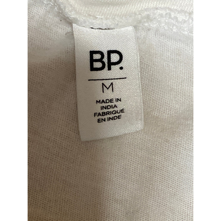 Nordstrom BP. Women's White Floral Embroidered Short Sleeve T Shirt Tee Top Sz M