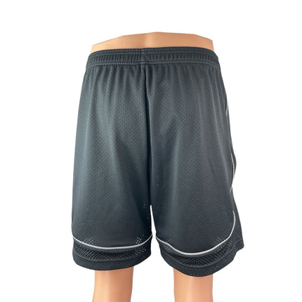 ASRV Men's Black Mesh Pull On Workout Running Gym Yoga Athletic Shorts Size L