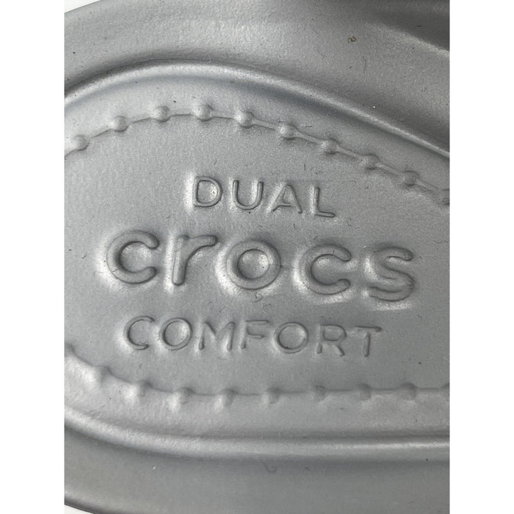 Crocs Leigh II Women's Beige Round Open Toe Ankle Strap Wedge Sandals Size 8