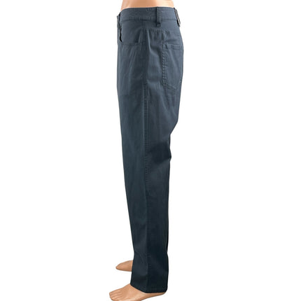 Linksoul Men's Navy Blue Straight Leg Mid Rise Career Trousers Pants Size 34R