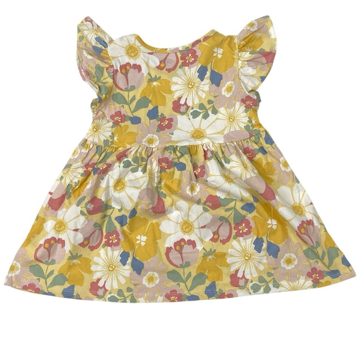 Cynthia Rowley Kids Girls Multicolor Floral Flutter Sleeve A-Line Dress Sz 5-6Y