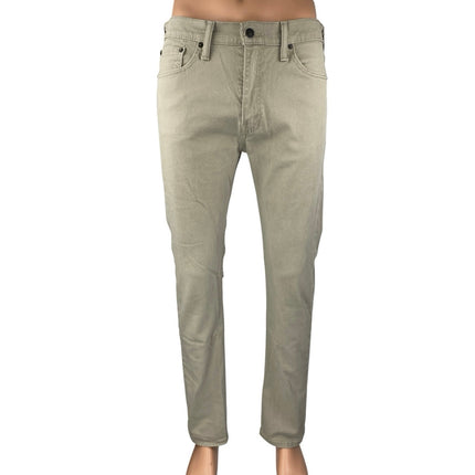 Levi's 513 Men's Beige Khaki Mid Rise Skinny Leg Slim Fit Denim Jeans Pants 32