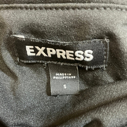 Express Black Sequin Sparkly Square Neck Sleeveless Cami Tank Crop Top Size S