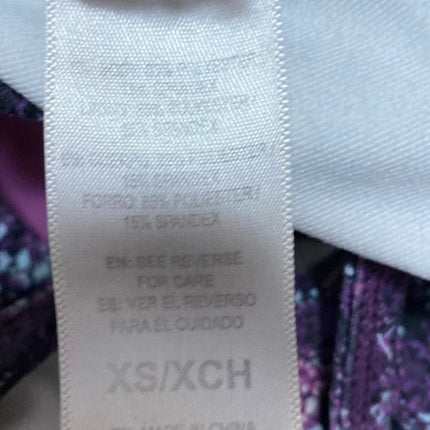 GAIAM Purple Sleeveless Strappy Yoga Workout Athletic Sports Bra Crop Top XS
