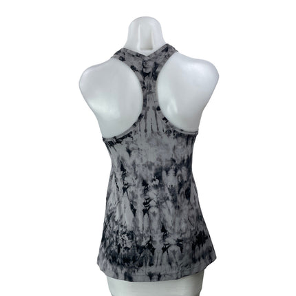 Lululemon Women's Black Tie Dye Scoop Neck Racerback Athletic Tank Top Size M