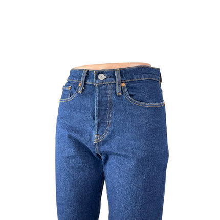 Levi's Wedgie Women's Blue High Waisted Straight Leg Y2k Denim Jeans Size 26