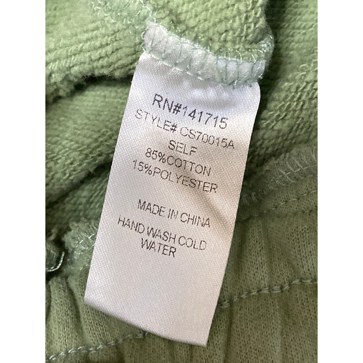 Dam Sel Women's Green Drawstring High Rise Athletic Jogger Sweat Pants Size S