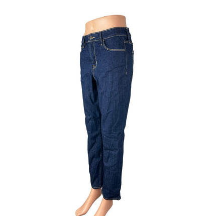 Old Navy Women's Dark Blue High Rise Slim Wow Straight Denim Jeans Pants Size 6