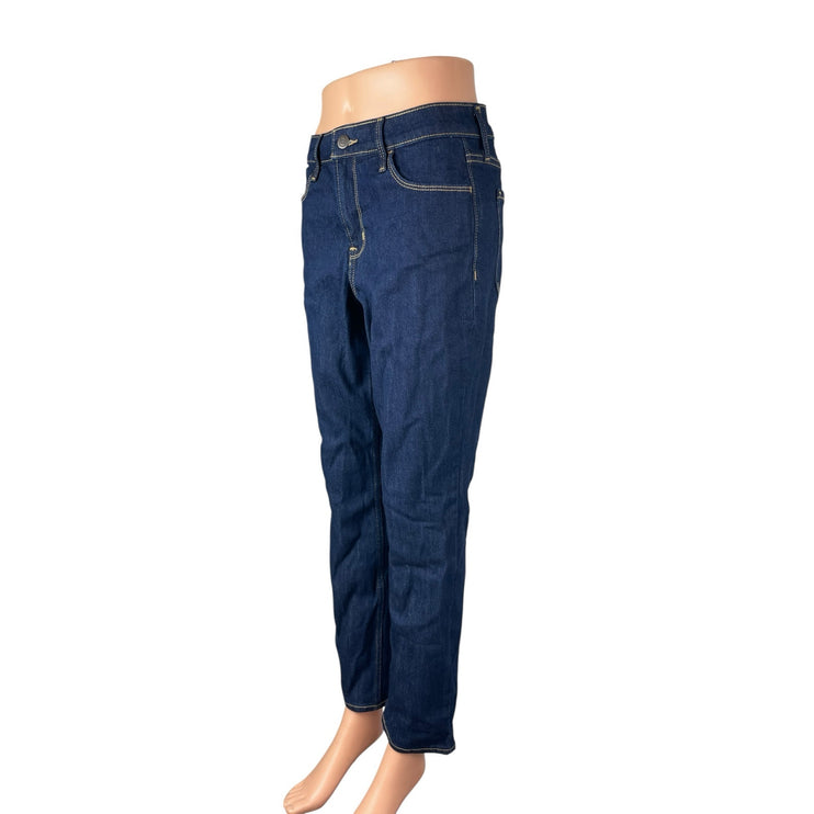 Old Navy Women's Dark Blue High Rise Slim Wow Straight Denim Jeans Pants Size 6