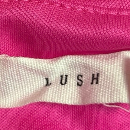 Lush Pink Sleeveless V-neck Cami Camisole Mini Fit & Flare Jumpsuit Romper Sz M