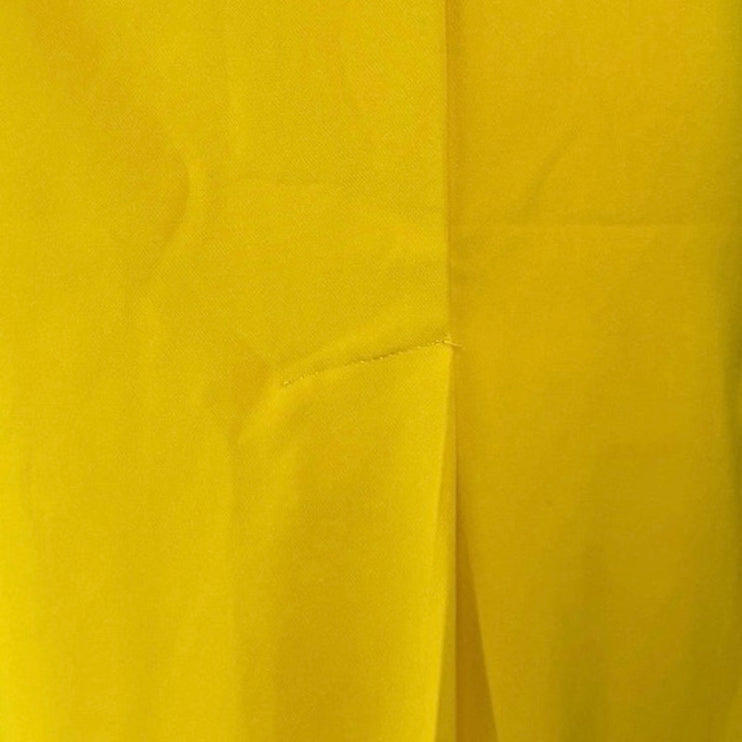Eloquii Women's Yellow High Waisted Wide Leg Cropped Trousers Pants Size 16P