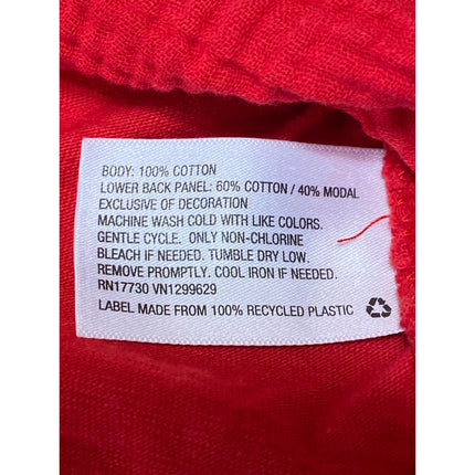 Knox Rose Women's Red Sleeveless Floral Cotton Gauze Crop Blouse Tank Top Sz XXL