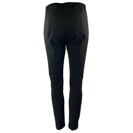 Ann Taylor Women's Black High Waisted Zipper Skinny Trousers Pants Size 4 Petite